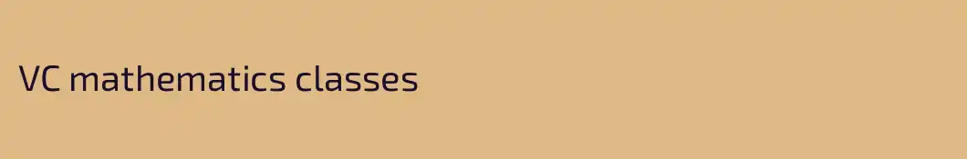 VC mathematics classes